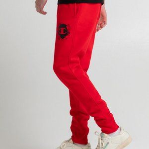 Champion x Cobra Kai Eagle Fang Jogger Sweatpants in Red